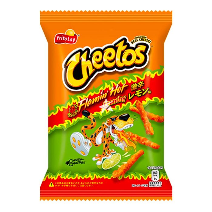 Fritolay Cheetos Flamin Hot Crunchy Lemon Flavour G Japanese