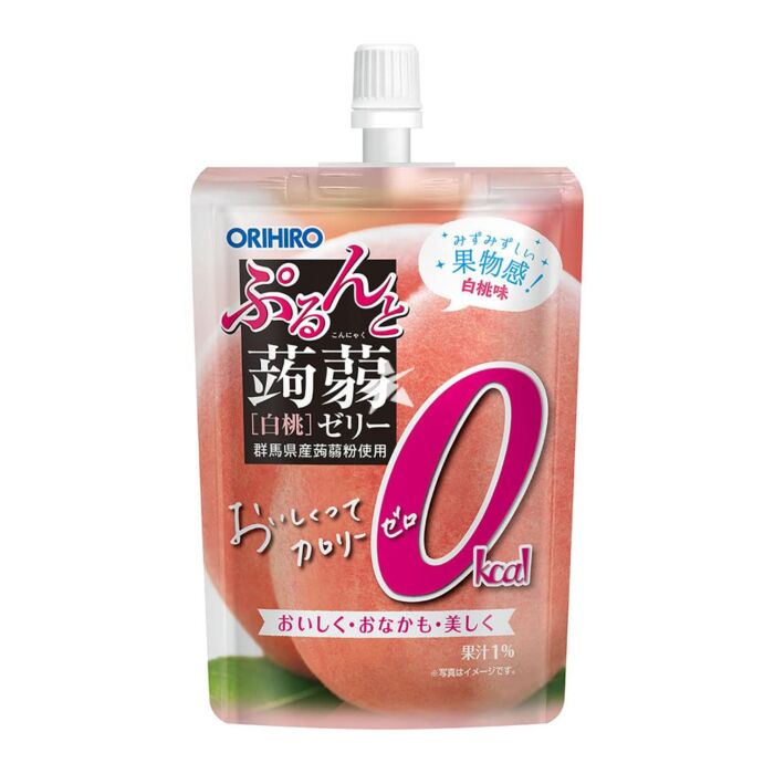 Buy Orihiro 0 Calories Konjac Jelly Drink Peach Flavour 130g - Japanese ...