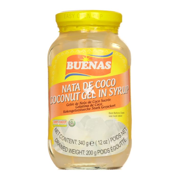 Buy Buenas Coconut Gel (Nata de Coco) in Syrup 340g - Philippine ...