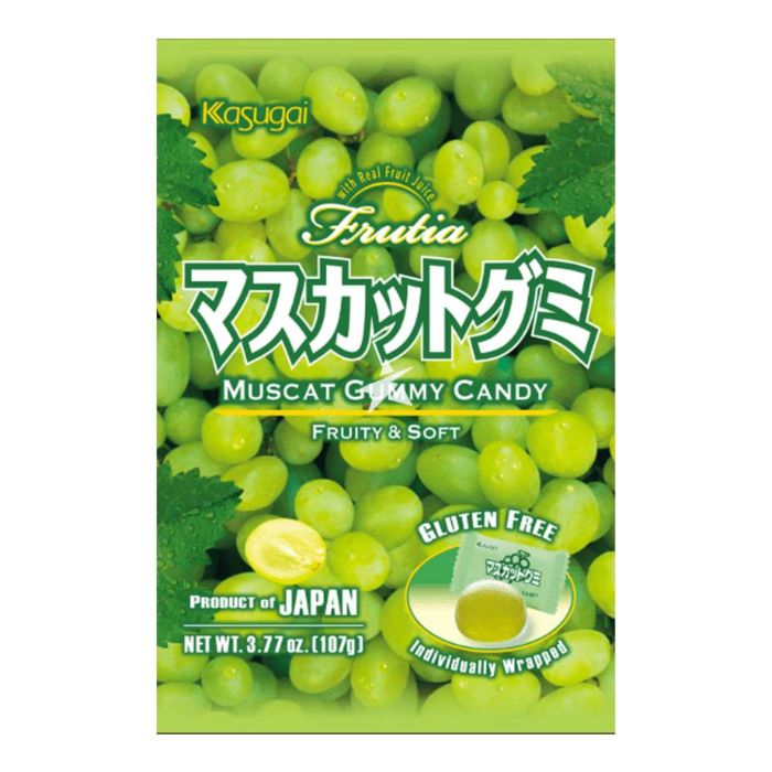Kasugai Frutia Muscat Gummy Candy 107g | Starry Mart