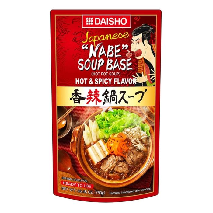 Daisho Japanese Nabe Soup Base Hot and Spicy Flavour (3-4 Servings) 750g