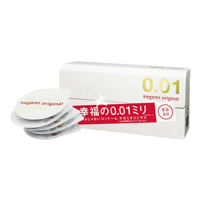 Buy Sagami Condom Original 0.01 5 Pieces - Japanese