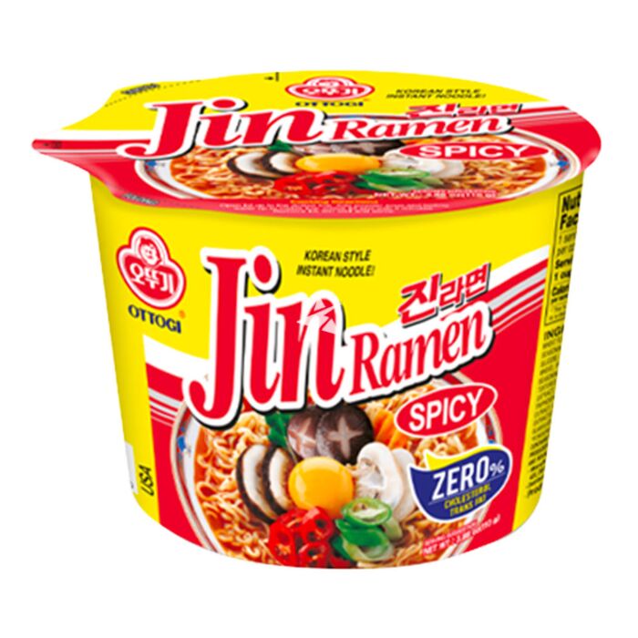 Buy Ottogi Jin Ramen Spicy Bowl 110g - Korean Supermarket Online UK