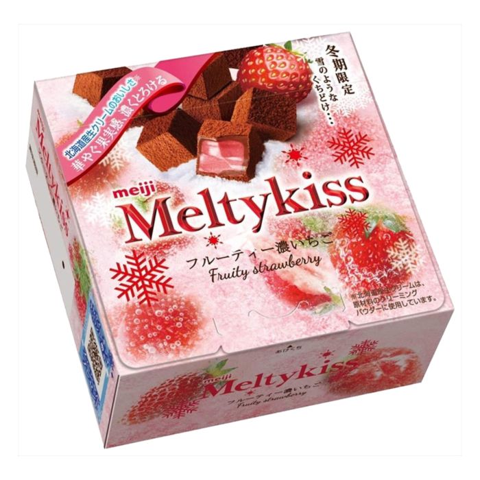 Meiji Meltykiss Chocolate Fruity Strawberry Cocoa Flavour 56g