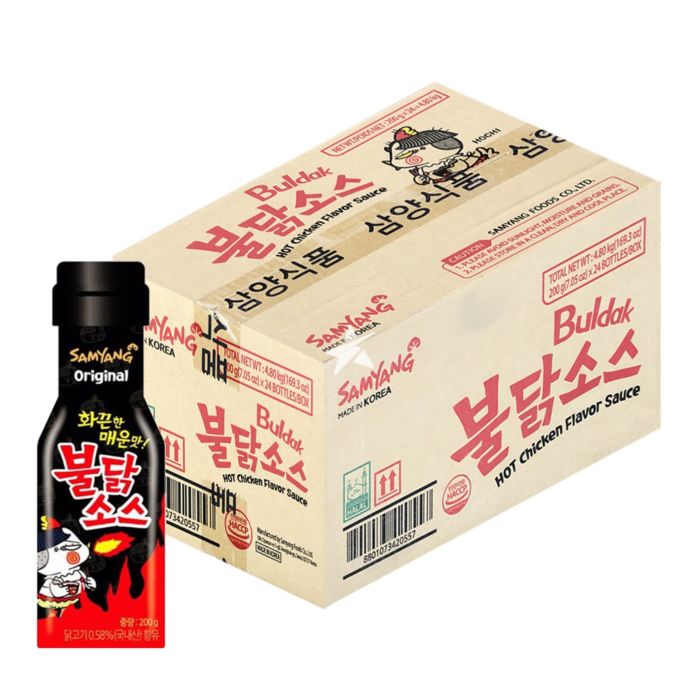 Samyang Buldak Hot Chicken Flavour Sauce - Original 200g (Box of 24)