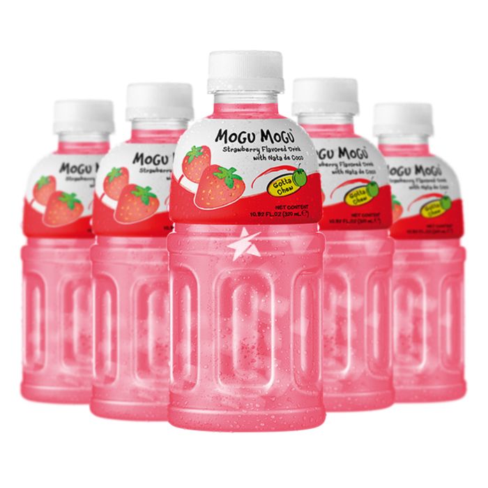 Buy Mogu Mogu Strawberry Drink with Nata de Coco (Gotta Chew) 320ml (6 ...