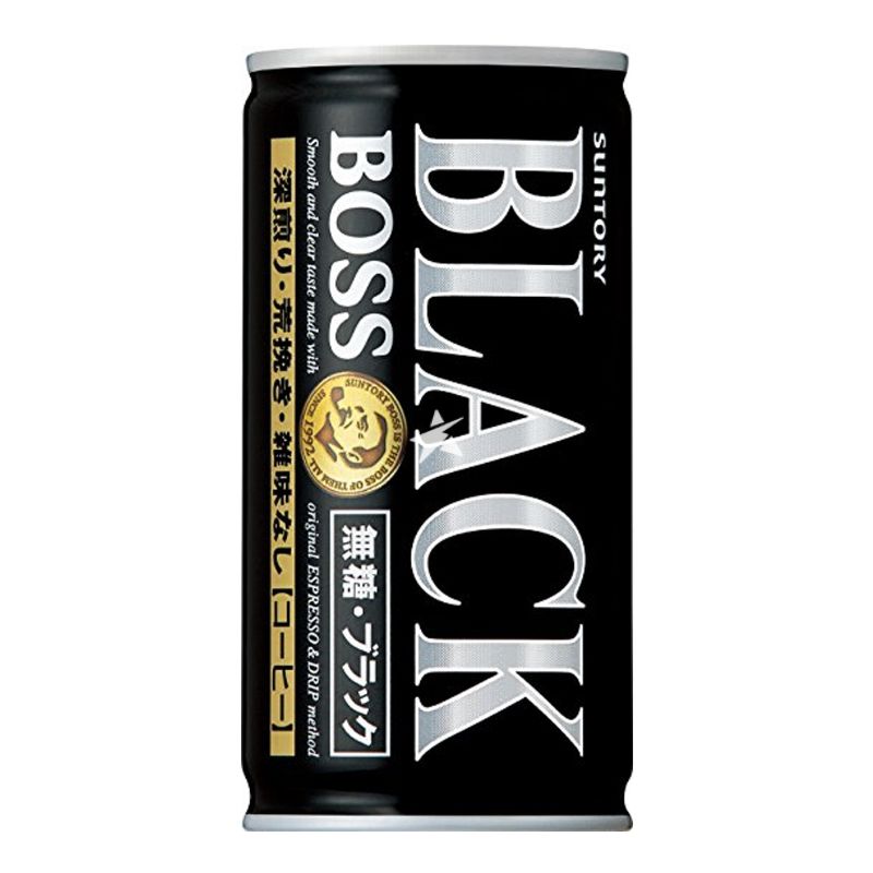 Suntory Boss Black Coffee 185g Starry Mart