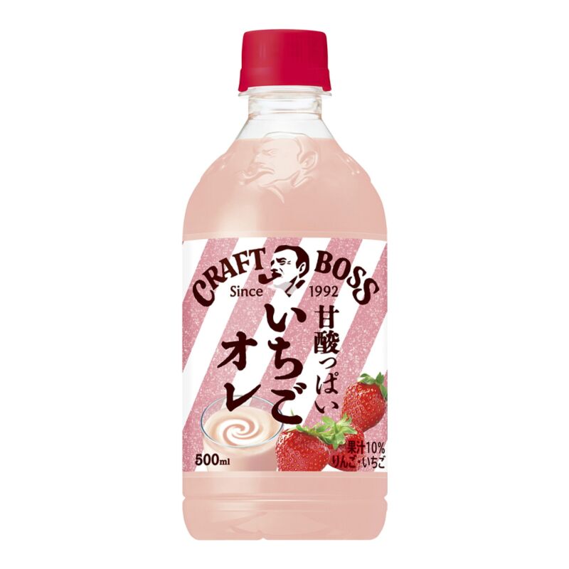 Buy Suntory Craft Boss Ichigo Strawberry Au Lait 500ml Japanese  Supermarket Online UK Starry Mart