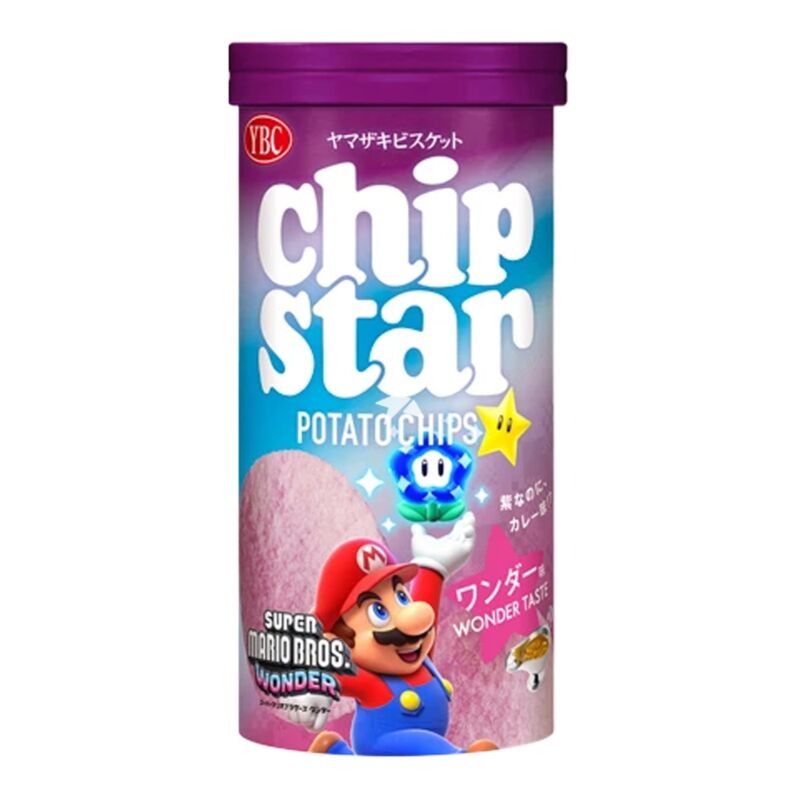 Buy YBC Chip Star Potato Chips Super Mario Wonder Taste (Curry) 45g -  Japanese Supermarket Online UK | Starry Mart