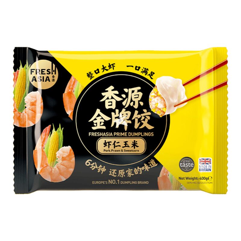 Fresh Asia Prime Dumplings - Pork, Prawn & Sweetcorn 400g | Starry Mart