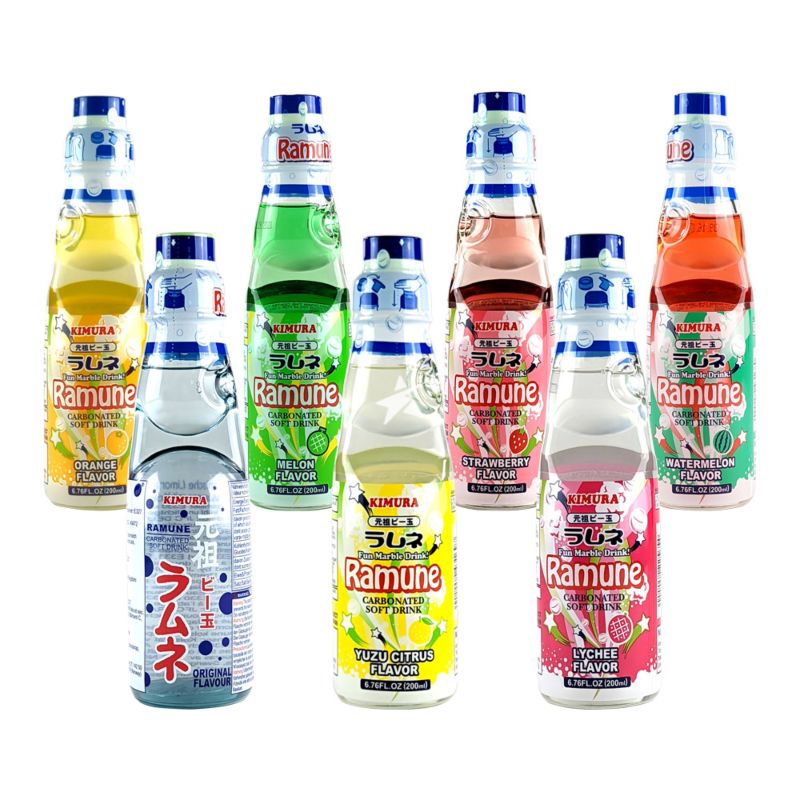 Kimura Ramune Set (7 Flavours) 200ml | Starry Mart