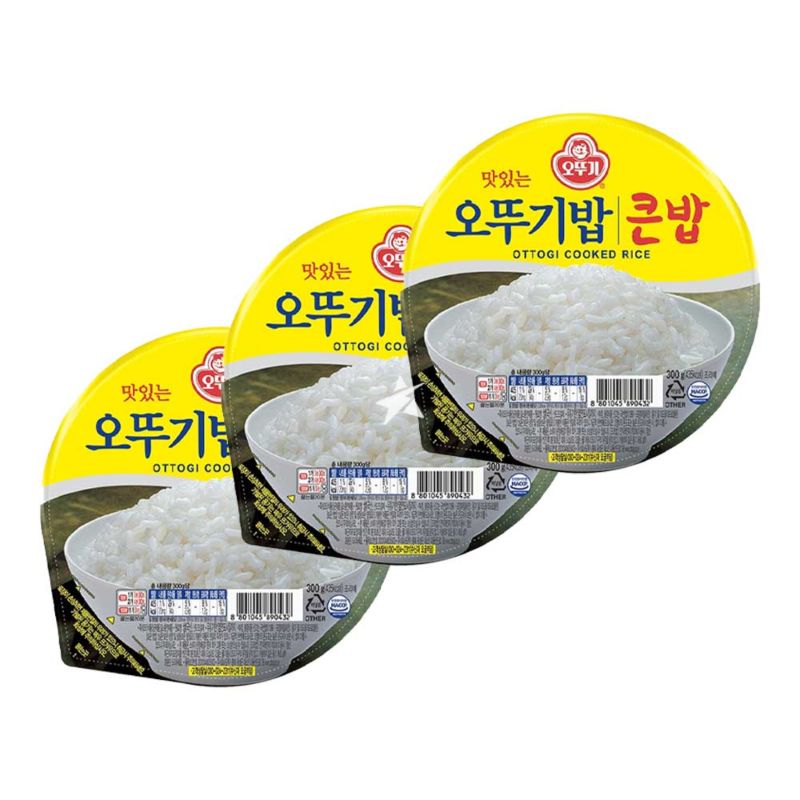 Buy Ottogi Cooked Rice (Microwave) 300g (Pack of 3) - Korean ...