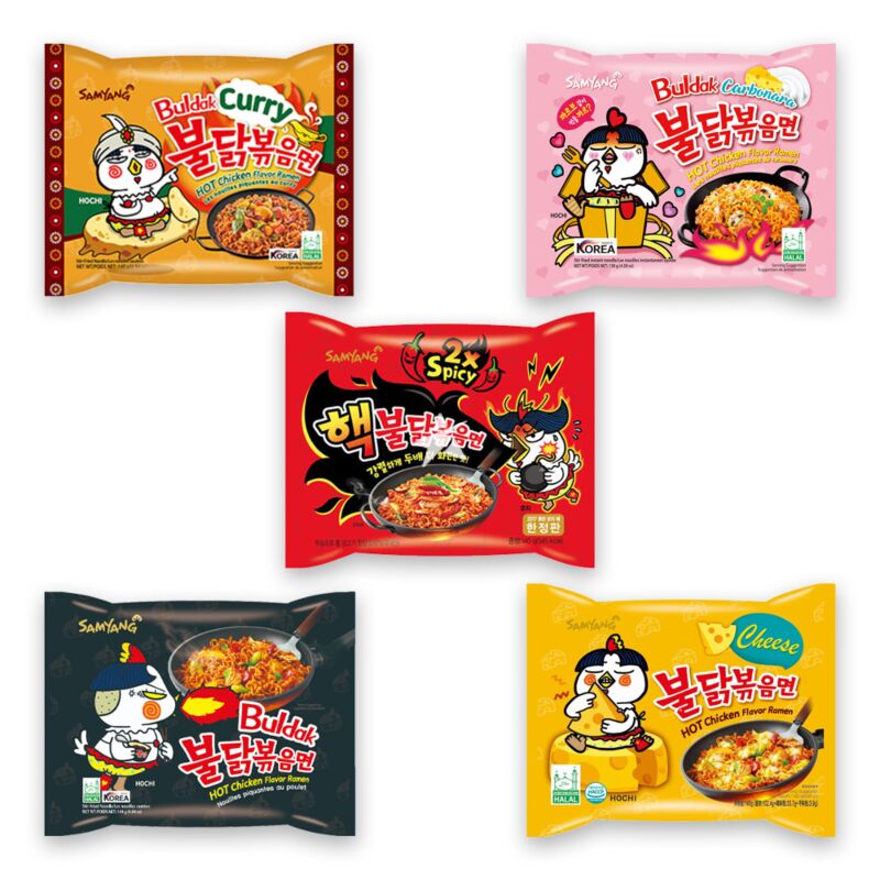 Buy Samyang Buldak Hot Chicken Flavour Ramen Assorted Flavour (pack Of 