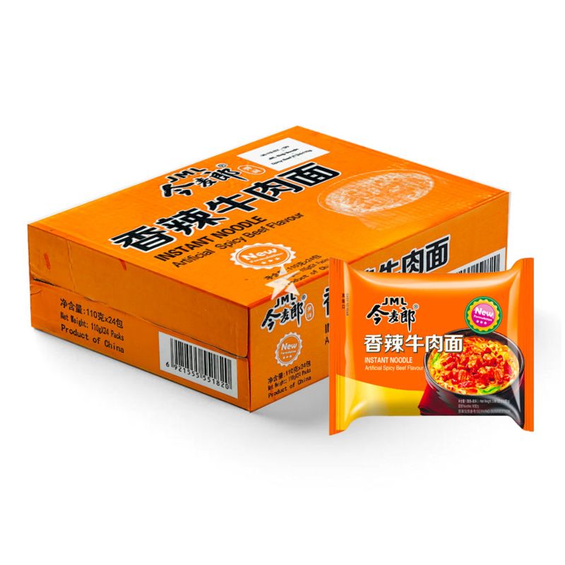 Buy Jinmailang Instant Noodle - Artificial Spicy Beef Flavour 110g