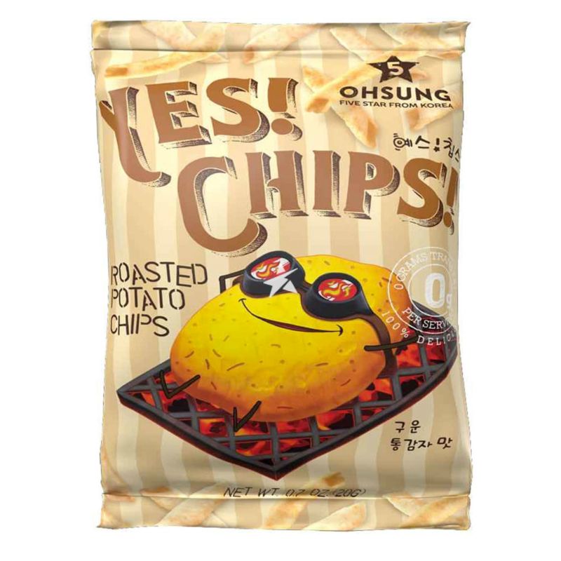 Ohsung Yes! Chips! Roasted Corn Crisps (0g Trans Fat) 145g - Buy Korean ...