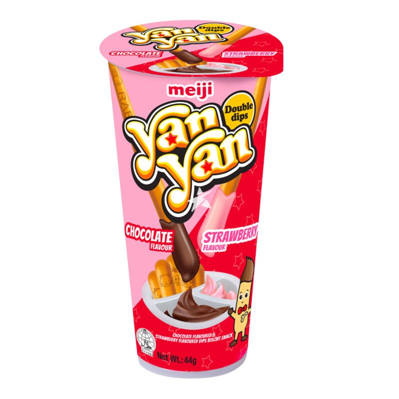 Meiji Yan Yan Milk Chocolate Cream Biscuits, 44g