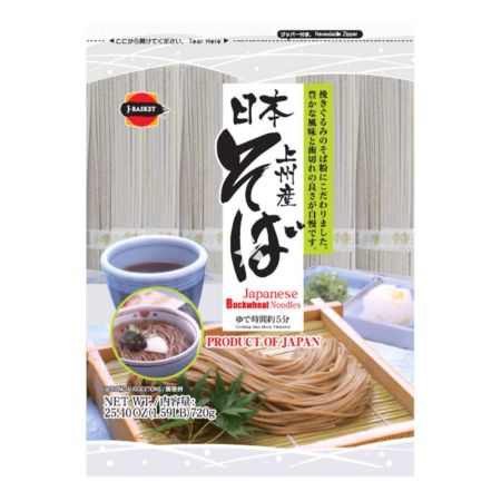 J-Basket Japanese Buckwheat Soba Noodles 720g