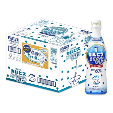 Asahi Calpis - Calories 60% Off Concentrated Drink (Dilute 15 Cups/150ml) 470ml (Box of 12)