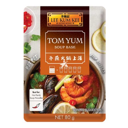 Lee Kum Kee Convenient Sachet Sauces Hot Pot Soup Base Tom Yum Flavour 80g