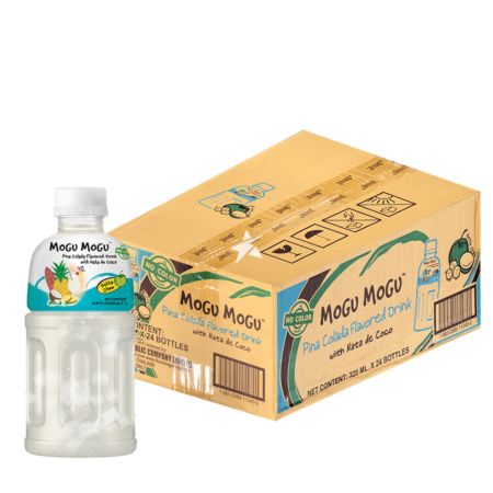 Mogu Mogu Pina Colada Flavoured Drink With Nata De Coco (Coconut Gel) 320ml (Box of 24)