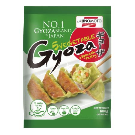 Ajinomoto 5 Vegetable Gyoza + Spinach Pastry 30 Pieces 600g
