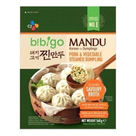 CJ Bibigo Mandu Korean Pork & Vegetable Steamed Dumpling 560g