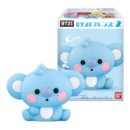 Bandai BT21 BTS Friends 2 Random Character Rubber Toy with Chewing Gum