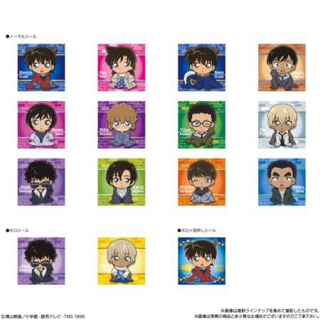 Bandai Detective Conan Case Closed Random Character Seal Sticker 5 Pcs