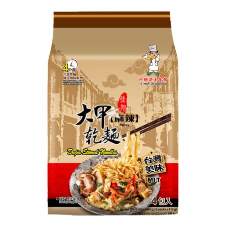 Dajia Stirred Noodle - Spicy Sauce (Allium Flavoured) (110g*4 Packs) 440g