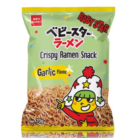 Baby Star Crispy Ramen Snack - Garlic Flavour 70g