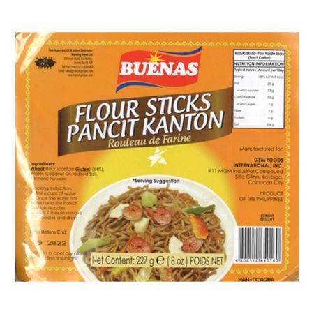 Buenas Flour Sticks Pancit Canton 227g