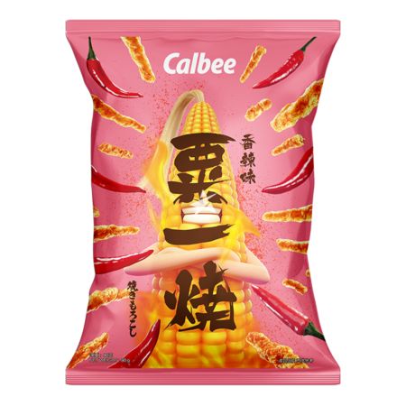 Calbee Grill A Corn - Hot & Spicy 80g