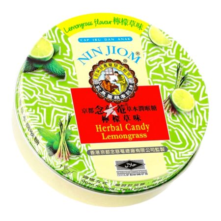 Nin Jiom Herbal Candy - Lemongrass Flavour (Tin) 60g