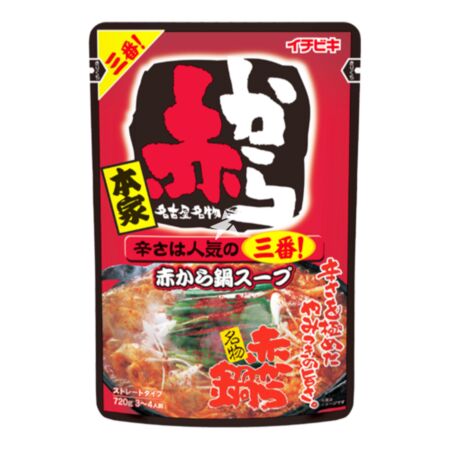 Ichibiki Aka Nabe Spicy Japanese Hot Pot Soup Base  - Hot (3-4 Servings) 750g