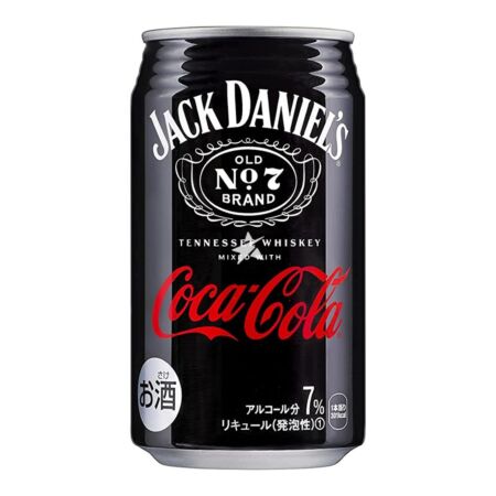 Coca Cola (JP) Jack Daniel's Tennessee Whiskey Mixed with Coke Sparkling 350ml 7% Alc / Vol