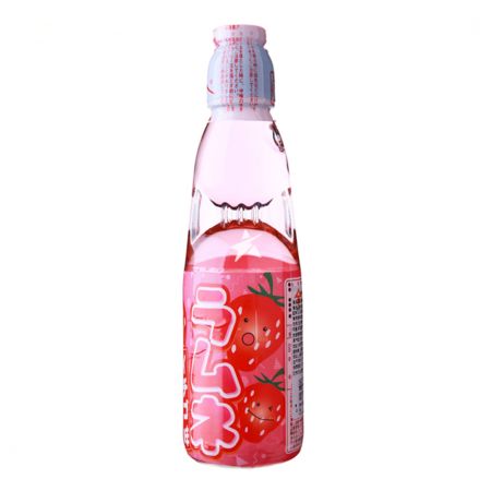 Hatakosen Ramune Soda - Strawberry Flavour 200ml