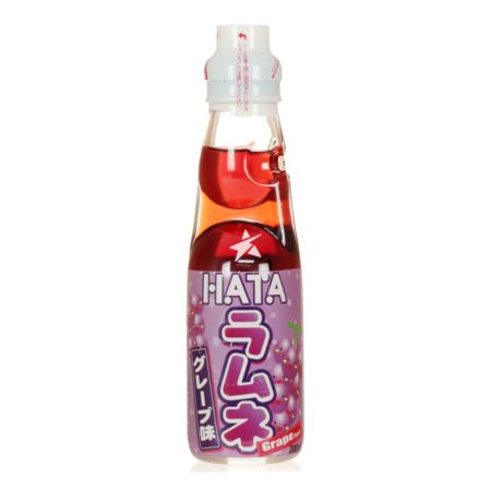 Hatakosen Ramune Soda Grape Flavour 200ml