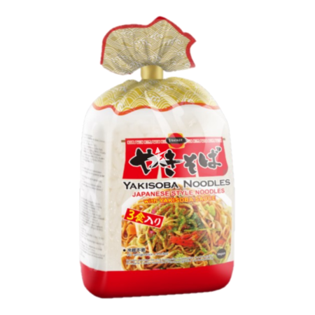 J-Basket Yakisoba Noodle with Yakisoba Sauce (3 Servings) 540g