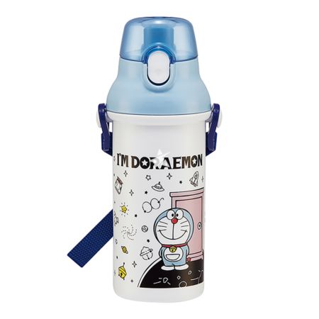 Skater Doraemon Antibacterial Dishwasher Safe Plastic Water Bottle 480ml
