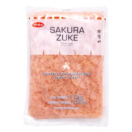 Yutaka Sakura Zuke Pickled Radish 1kg (Drained Weight 750g)
