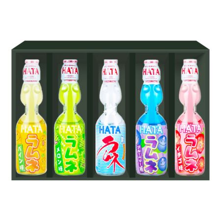 Starry Mart Hatakoksen Japanese Ramune Soda Drink (5 Bottles) Customised Gift Box