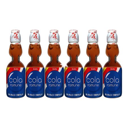 Hatakosen Ramune Soda - Cola Flavour 200ml (Set of 6)