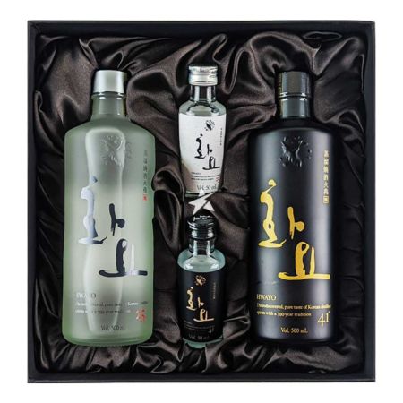 Hwayo Korean Premium Spirit 4 Bottle Gift Set 