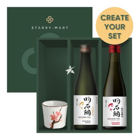 Starry Mart Akashi-Tai Japanese Sake Customised Gift Box