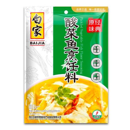 Baijia Condiment - Pickled Cabbage Fish Flavour 300g