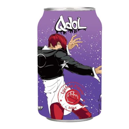 QDOL x The King of Fighters '97 (Iori Yagami) - Lychee Flavour Soda 330ml