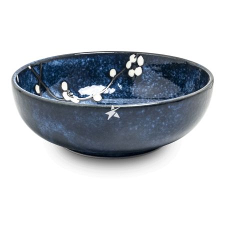 Edo Japanese Bowl Hana Blue 1pc 17.5cm*6cm