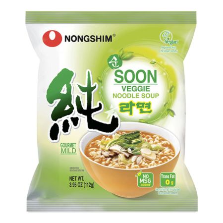 Nongshim Soon Veggie Ramyun (Noodle Soup) 112g