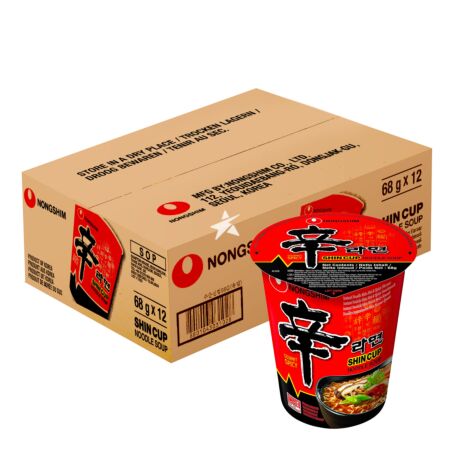 Nongshim Shin Cup Noodle 68g (12 Cups)