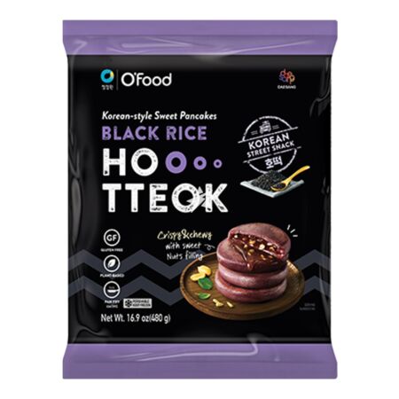 Daesang Chung Jung One O'food Hotteok Korean Sweet Pancakes Black Rice Flavour 480g